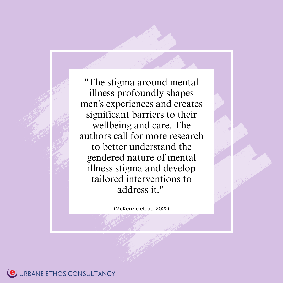 The Stigma Around Mental Illness and Its Impact on Men: A Scoping Review